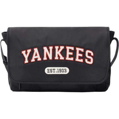 MLB New York Yankees Verstelbare Schouderband Nylon Crossbody Tas Unisex Tassen Zwart 3ACRL014N-50BKS Black black