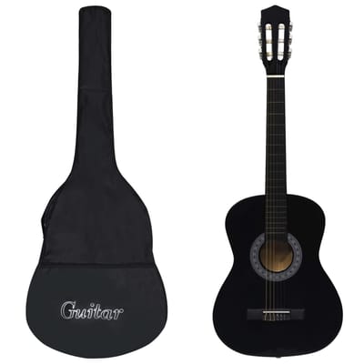 vidaXL - Gitaar - klassiek - beginner - met - tas - 3/4 - 36" - zwart