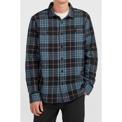 O'Neill  Must-have Flannel Shirt Blue Flannel Check Size: M | Casual Shirts Outlet | Heren | Zwart