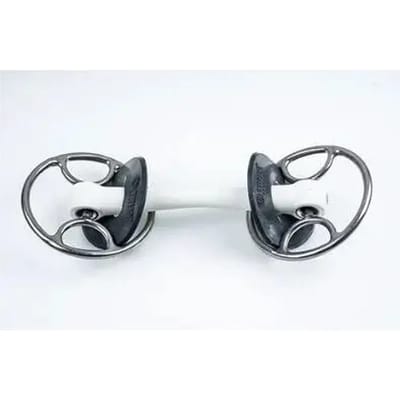 Mors 2 ringen voor paard straight Trust Inno Sense Swivel Hard-20