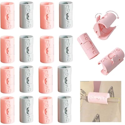 Dailygoody - Bedlakenclips - Hoeslakenklemmen - Duurzaam materiaal - 16 stuks - Dekbedclips - Geschikt voor vaste bedden - Kunststof