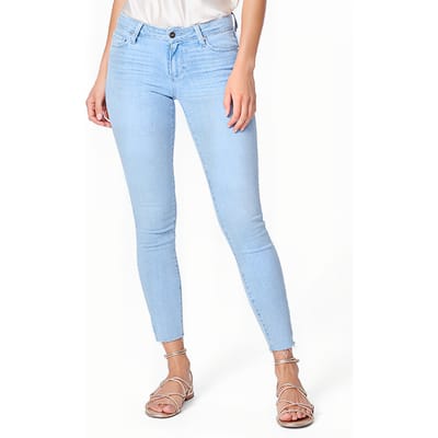 PAIGE Verdugo Ankle Raw Hem Margarita Maat: W23 | Skinny Jeans Outlet | Dames | Blauw