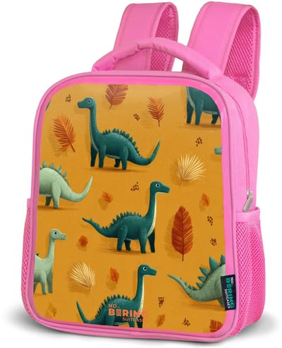 NoBoringSuitcases.com® - Rugzak roze - Schooltas meisjes - Lange nekken in herfstlandschap - Kinder rugtas meisje - Boekentas kind - Kinderrugzak voor school - Schoolrugzak