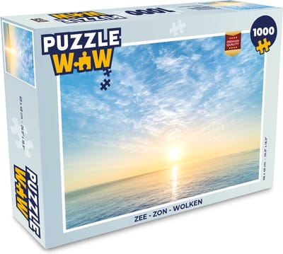 Puzzel Zee - Zon - Wolken - Legpuzzel - Puzzel 1000 stukjes volwassenen