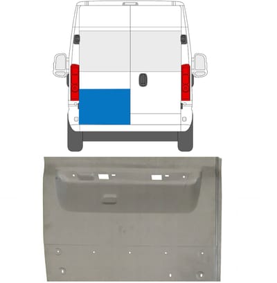 Reparatie plaatwerk achterste deuren voor Opel Movano 2021-2026 / Links