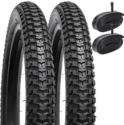 16 inch kinderfietsbanden en heavy duty fietsbuizen - 2 stuks