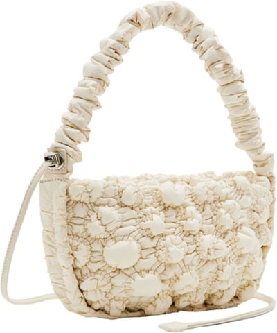 Desigual Schoudertas Flossy Eibar Mini Crossbody Bag Raw Crème