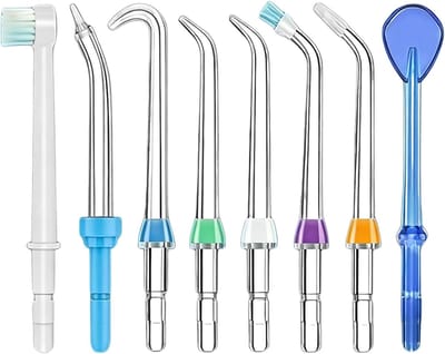 7-pack vervangingstips geschikt voor Waterpik WP100 waterflosser, vervangingstips geschikt voor waterflosser
