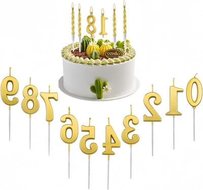 10 STKS Verjaardag Nummer Kaarsen