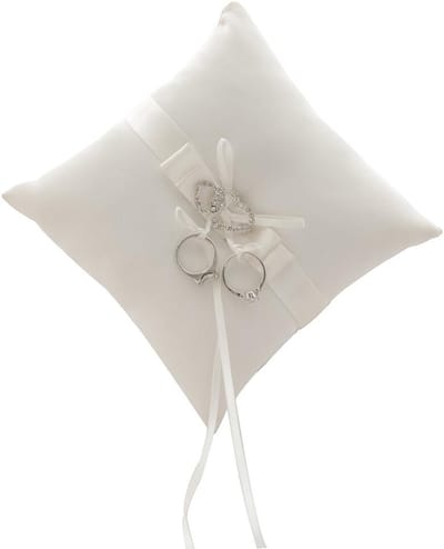 Famanu – Decoratief ringkussen voor bruiloft en ceremonies ivoorkleurig
