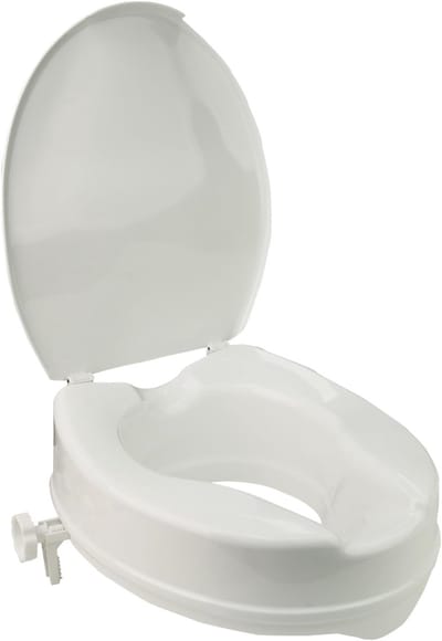 Verhoogde toiletbril van 10 cm met deksel - Comfortabel en praktisch