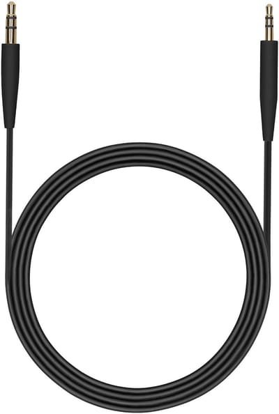 kwmobile Hoofdtelefoonkabel voor Bose 700 / NC700 / QuietComfort QC25 / QC35 II / QC35 / QC45 / OE2 – Vervangingskabel 100 cm – 3,5 mm jackkabel zwart