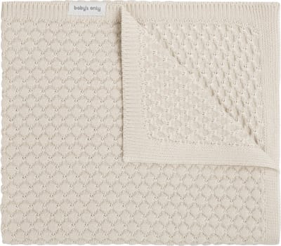 Baby's Only Gebreide wiegdeken - Baby deken Sky-Chunky - Dekentje voor jongens en meisjes - 0.7 TOG - 70x95 cm - Warm Linen