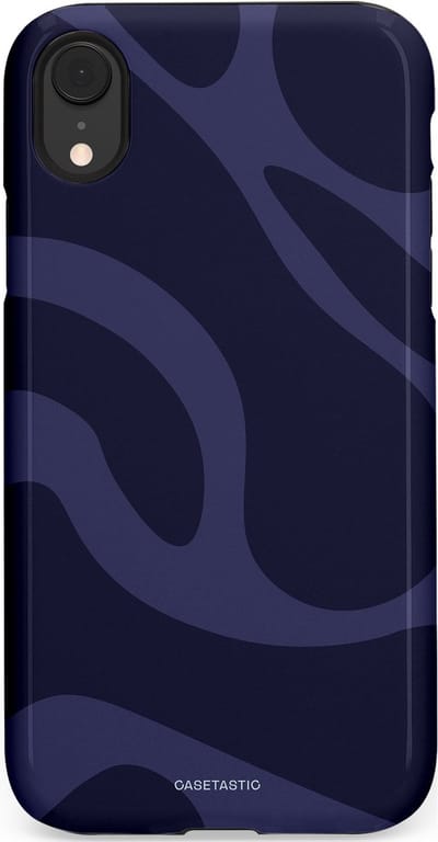 Casetastic Hoesje Geschikt voor Apple iPhone Xr - Stijlvolle Beschermende Duo-layer Case - Diepzee Marine Golven