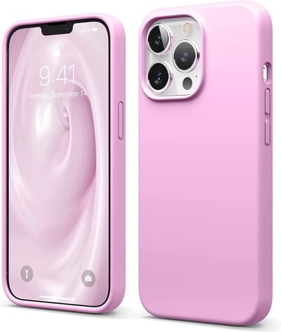 HB Hoesje Geschikt voor Apple iPhone 13 Pro - Roze - Siliconen Back Cover