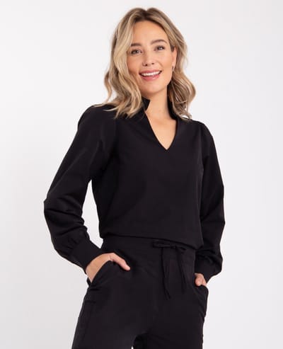 Je m'appelle Travelstof Top - Dames - Zwart - Maat XXL