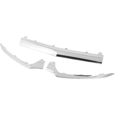 3 stuks Voorbumper Onderste Chrome Sierlijst 2058851374 Vervanging voor Benz C?Klasse W205 C205 A205 S205 AMG white