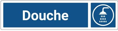 Douche deurbordje met zelfklevende strip | Forex Re materiaal | 20 x 5 cm