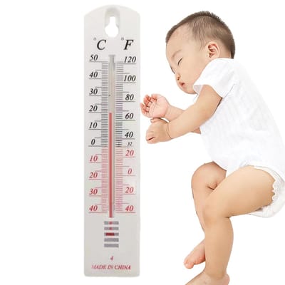 Temperatuurmeter - Weerthermometer - Binnen en buiten - Breed meetbereik - 21.8 cm