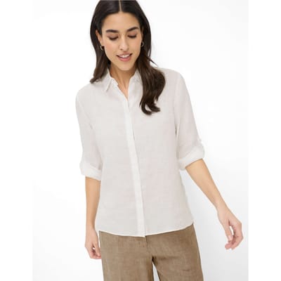 regular fit overhemdblouse van puur linnen model 'VICKY'