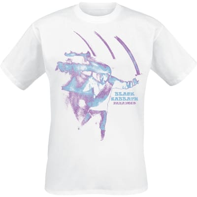 Black Sabbath T-shirt - Paranoid - S tot 3XL - voor Mannen - wit