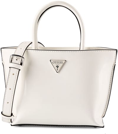 GUESS handtas schoudertas Arnela Mini Tote White wit