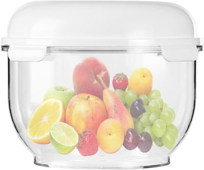 Deegbak met deksel - Fermentatiecontainer Opbergdoos - Deeg Laten Rijzen - Antiaanbaklaag Transparant - 3 Liter Inhoud - Meerkleurig