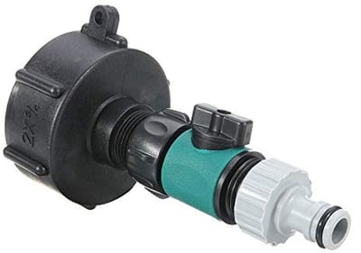 Water Tank Adapter voor IBC S60X6 - 60mm Valve Connector met Tap