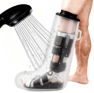 Gipsbescherming Lange Been voor Douches en Baden – 100% Dicht & Herbruikbaar – Douchebescherming voor Been, Huidvriendlijk, Gemakkelijk aan te brengen – Bescherming voor Gips