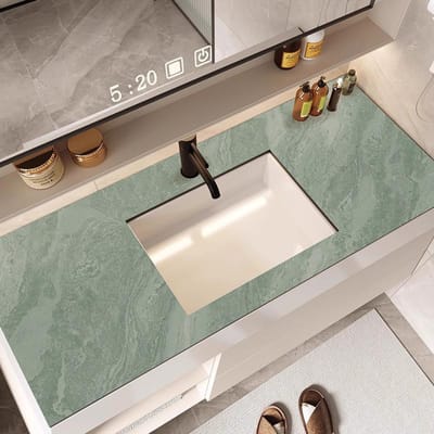Zink vochtabsorberende mat, op maat te knippen, Diatomeeënaarde Toilet Wasbak Aanrecht Mat Keuken Kraan Zink Afvoer Mat Duurzaam 40*60CM
