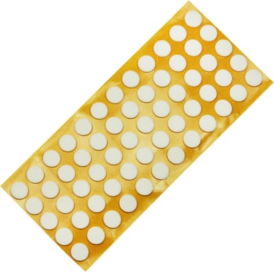 60 stuks Zelfklevende Antislip Pads Rond Wit Ø 14 mm EPDM Rubber