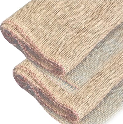 Rayher hobby Jute doek/stof grof naturel - 2x - 5 x 1 meter - decoratie / knutsel materiaal