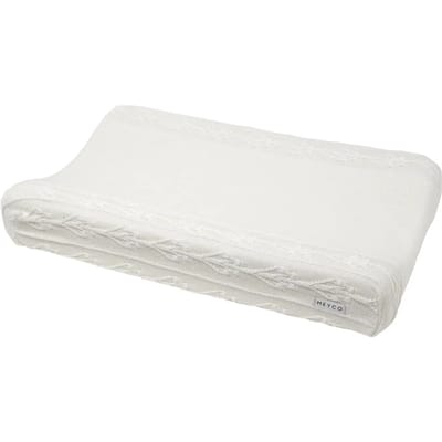 Meyco Baby Romantic Flower aankleedkussenhoes - offwhite - 50x70cm