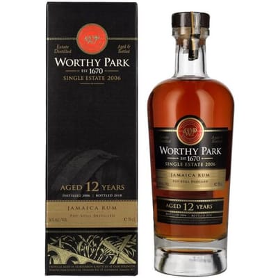 Worthy Park Rum Worthy Park 12 Years Old Single Estate Jamaica Rum 2006 56% Vol. 0,7l in geschenkverpakking