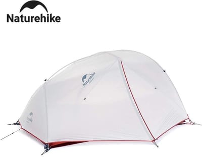 Allero Tent - Naturehike Tent - 2-persoons - Backpack Tent - Dubbellaags - Ultralicht - Lichtgrijs - Waterproof - Outdoor
