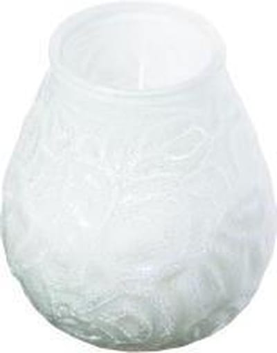 Bolsius Low Boy Glazen Windlicht Wit 12 stuks