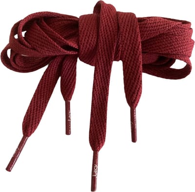 Lacy Schoenveter -Bordeaux - Plat - 130 cm Lang x 10 mm Breed
