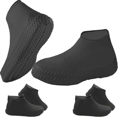 Schoenovertrek Waterdicht - 3 Paar Schoenovertrek - Latex Regenbescherming - Antislip voor Regen - Sneeuw - Woestijnstrand - L