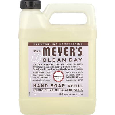 Mevr. Meyers Clean Day, Vloeibare Handzeep Navulling, Lavendelgeur, 33 fl oz (975 ml) beige
