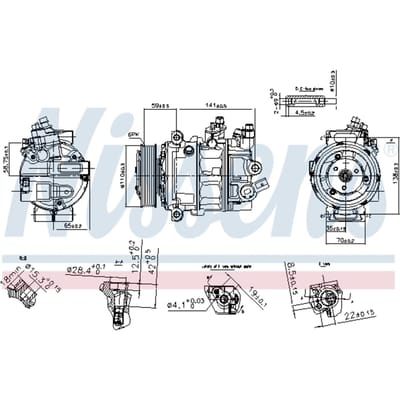 Compressor airconditioning NISSENS 890754