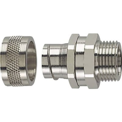 HellermannTyton 166-31104 PCS20-SM-M20-NPB-ML Slangbevestiging Metaal M20 Recht 1 stuk(s)