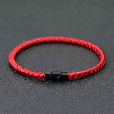 Grade A Keel Rope Armband Mannen Vrouw Lucky Red Thread Armband Trekt Mirco Magentic Paar Armband Rijkdom Welvaart Armband XL 21.5cm 8.5Inch gray