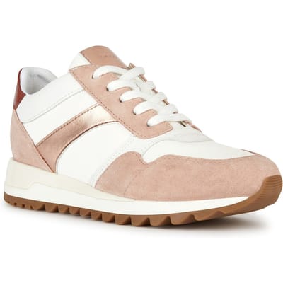 Geox D Tabelya Dames Nude/Witte Sneakers