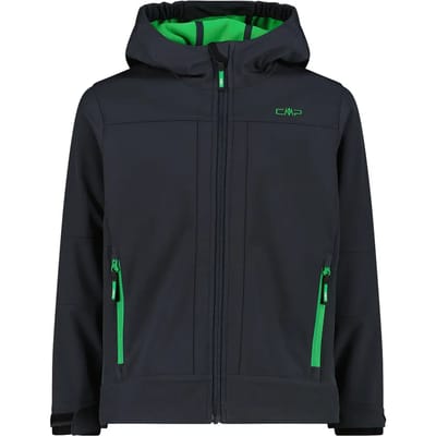 Cmp Fix Hood 3a00094 Softshelljack Grijs 4 Years Jongens