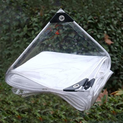 Transparant Zeil - Afdekzeil PVC - Waterdicht Maken - 035 mm Dik - 1x1 Meter - Helder