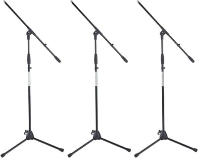 Microfoonstandaard met galgenarm - Robuust statief voor podium en studio
