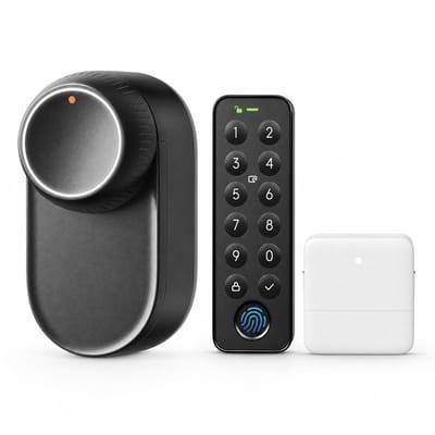 Slim Deurslot met Automatische Vergrendeling - Vingerafdrukslot met App Bediening Zwart