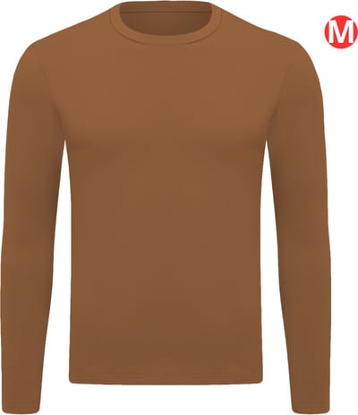 Livano Thermokleding - Thermoshirt - Thermo - Voor Heren - Shirt - Bruin - Maat M