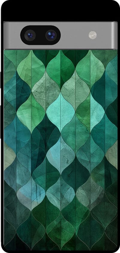 Smartphonica Telefoonhoesje voor Google Pixel 7 met groene bladeren opdruk - TPU backcover case green leaf design - Groen geschikt voor Google Pixel 7