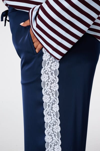 MS Mode Broek Broek met kanten zijkant